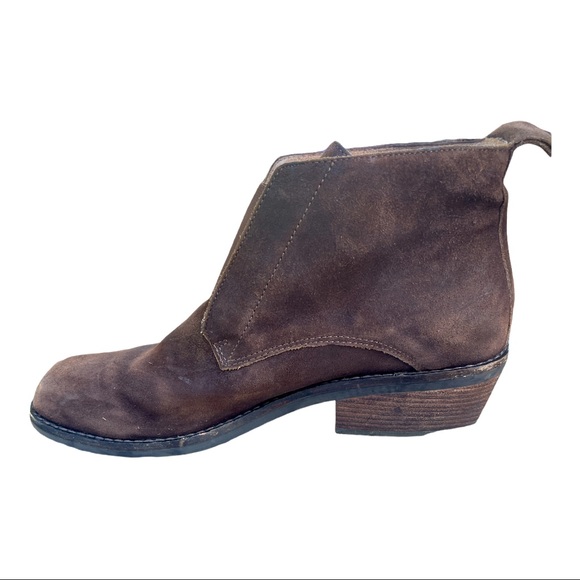 Eileen Fisher Brown Leather Ankle bootie - Picture 1 of 7